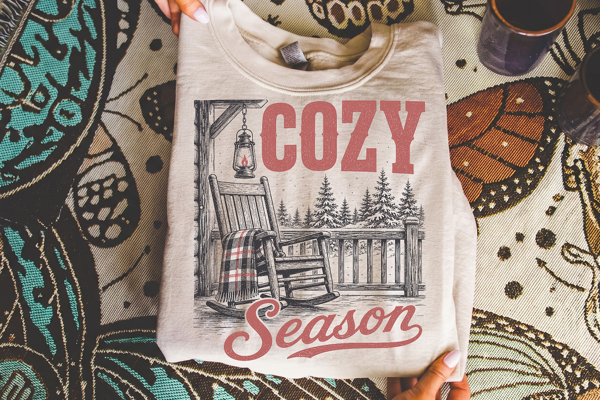 Vintage Cozy Season Christmas Design, a Seasonal Illustration by Libby Wishes (Photo 2 of 4)