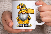 Cute Bee Gnome Sublimation Clipart, an Illustration by Canvas Craft (Thumbnail 5 of 7)