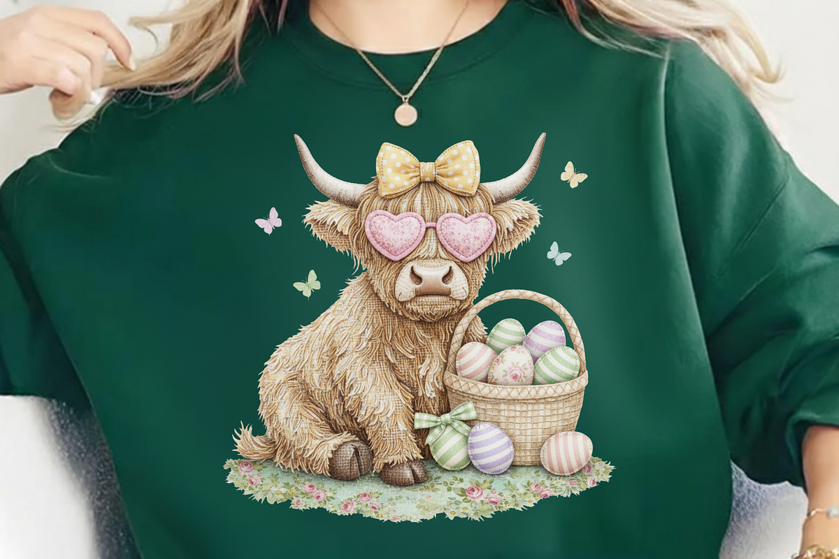 Highland Cow Floral Patchwork PNG, a Graphic by Vector Portal (Photo 1 of 8)