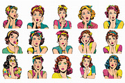 Watercolor Pop-Art Girl Clipart, an Illustration by Libby Wishes (Thumbnail 4 of 7)