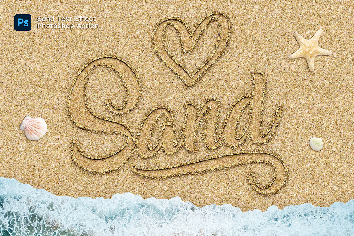 Sand Effect Photoshop Action, an Action Add-On by Andrew Skoch Design (Photo 1 of 8)