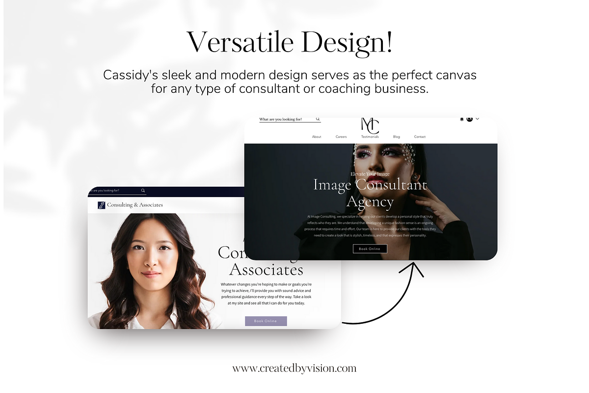 WIX Website Template for Consultants, a Wix Template by CreatedbyVision LLC (Photo 5 of 10)