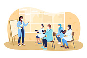 Visit doctor flat illustrations, a Healthcare Illustration by IMG visuals characters (Thumbnail 6 of 7)