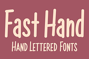 Fast Hand - Hand Lettered Fonts, a Script Font by GG Design (Thumbnail 1 of 12)