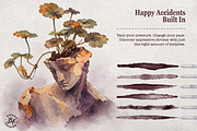 Watercolor & Ink Procreate Brushes, a Brush Add-On by BrushArchive (Thumbnail 5 of 16)