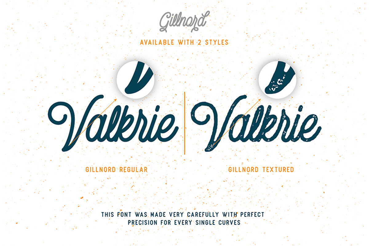Gillnord Monoline Vintage Script preview 2