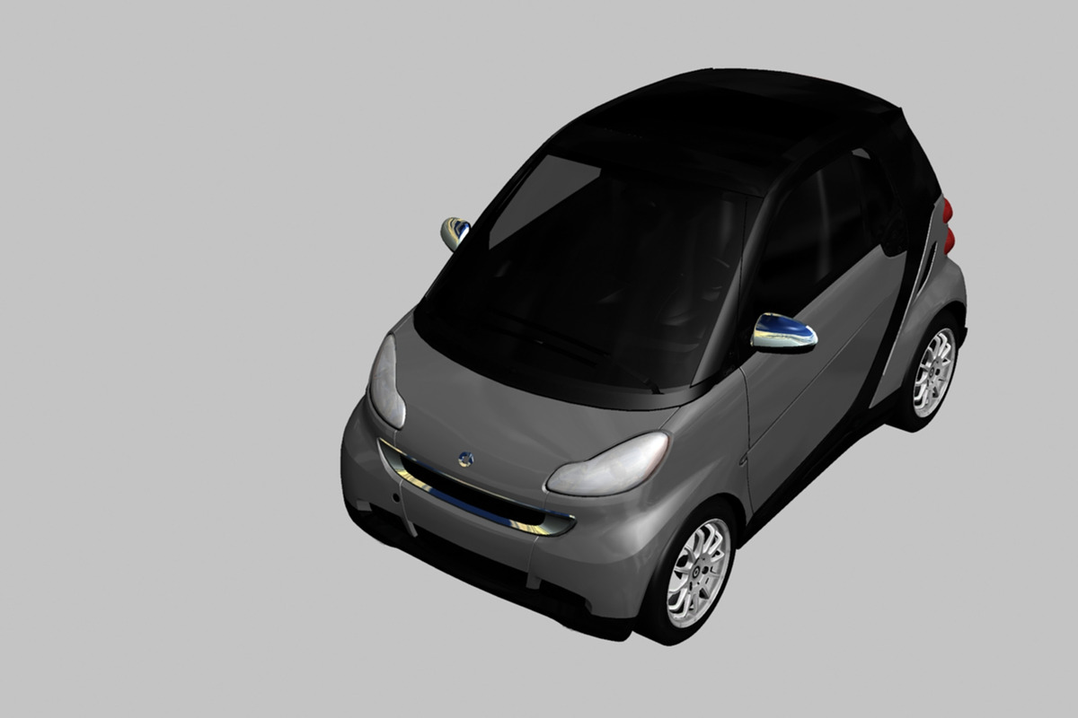Smart ForTwo 2010, a Cars & Vehicle 3D Model by valtriiu (Photo 6 of 12)
