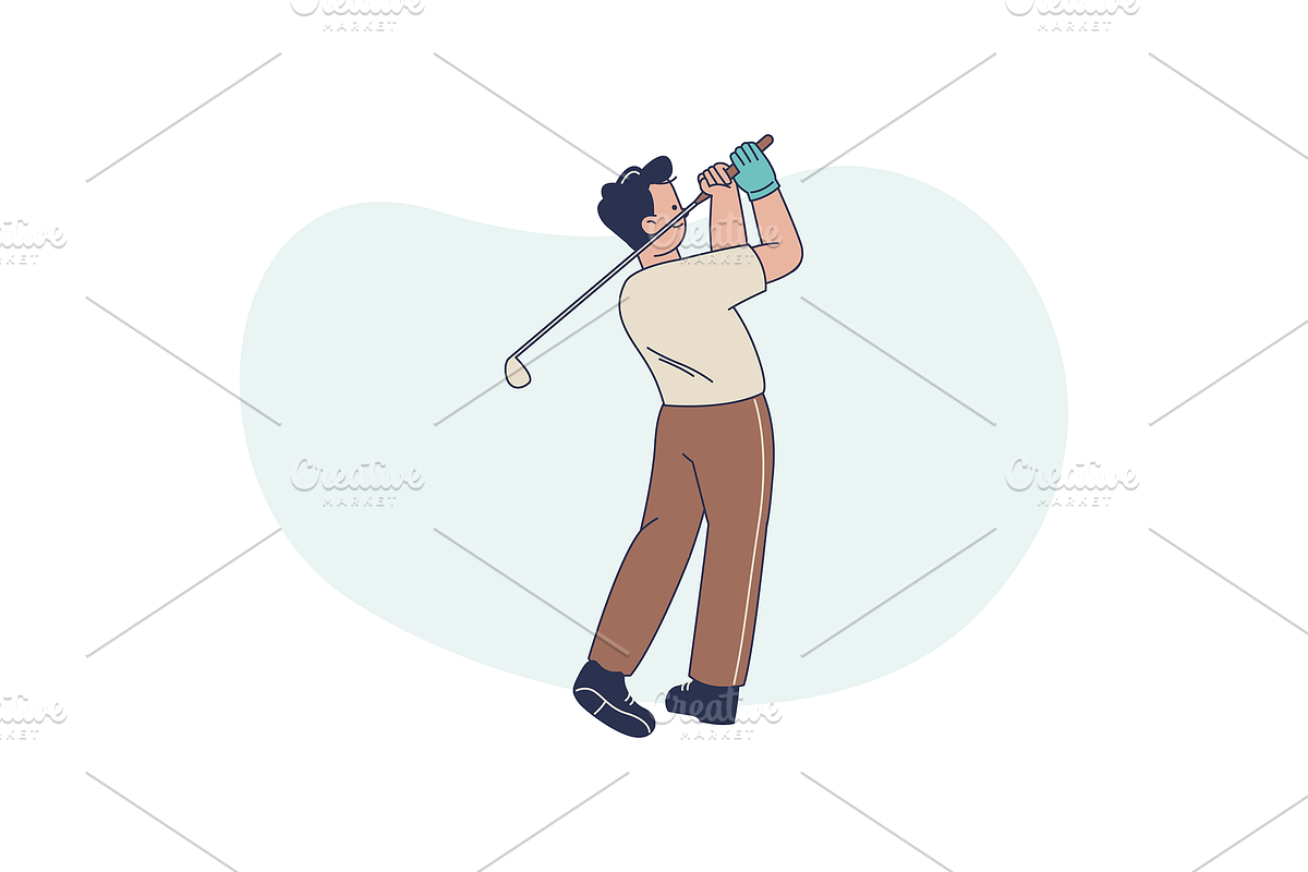 Golf Tournament Illustration, an Object Graphic by Jump Studio (Photo 8 of 12)