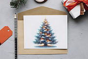 Christmas Trees & Gifts Watercolor, an Illustration by RobertsArt (Thumbnail 6 of 7)