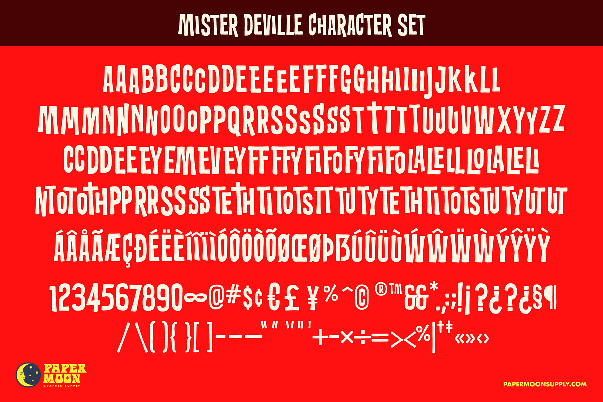 PM Mister DeVille Midcentury Font, a Font by Paper Moon Graphic Supply (Photo 4 of 12)