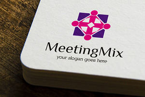 Meeting Mix Logo Template, a Branding & Logo Template by mesuka