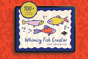 Whimsy Fish Creator for Procreate, a Brush Add-On by Pencil Twist (Thumbnail 1 of 10)