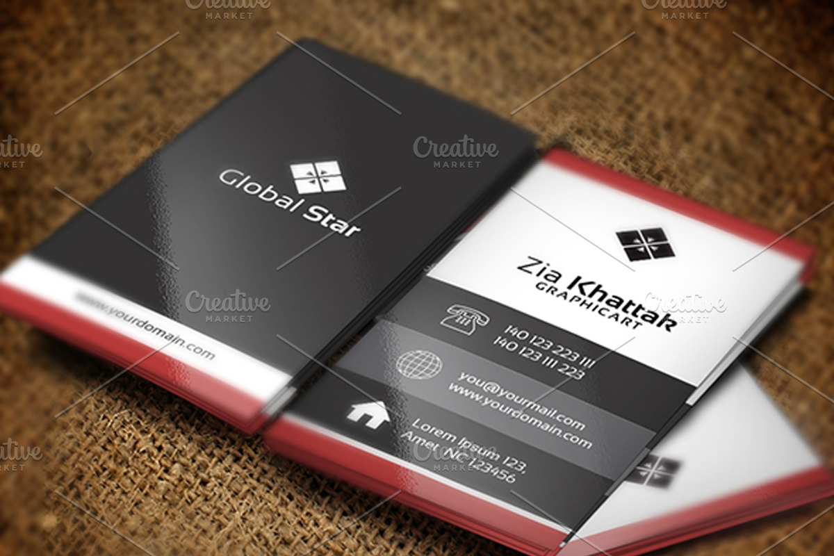 Global Star Vol-12, a Business Card Template by Zia Grfx (Photo 2 of 2)