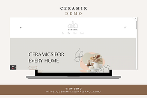 Ceramik Squarespace 7.1 Template