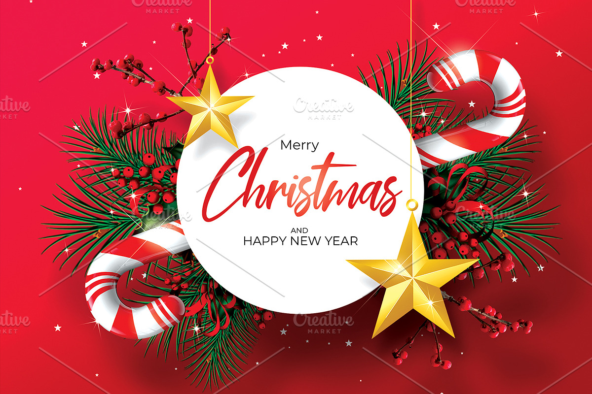 Christmas Card Invitation, a Card Template by Rome B Creation (Photo 1 of 2)