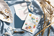 Muffin - Birthday Invitation Pack, a Card Template by CinderHeart Designs (Thumbnail 1 of 3)