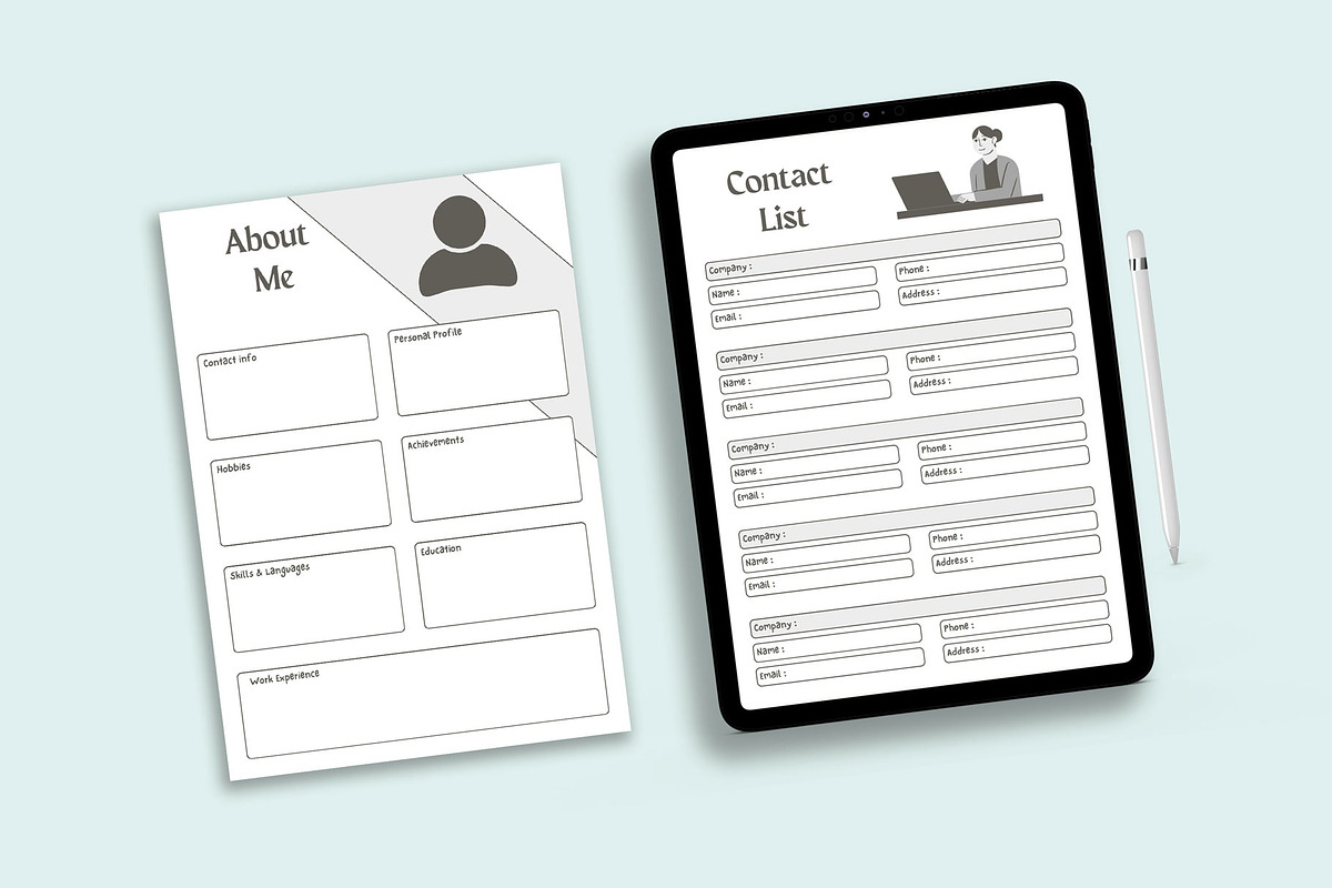 Ultimate Business Planner Bundle, a Stationery Template by LaxmiOwl (Photo 9 of 11)