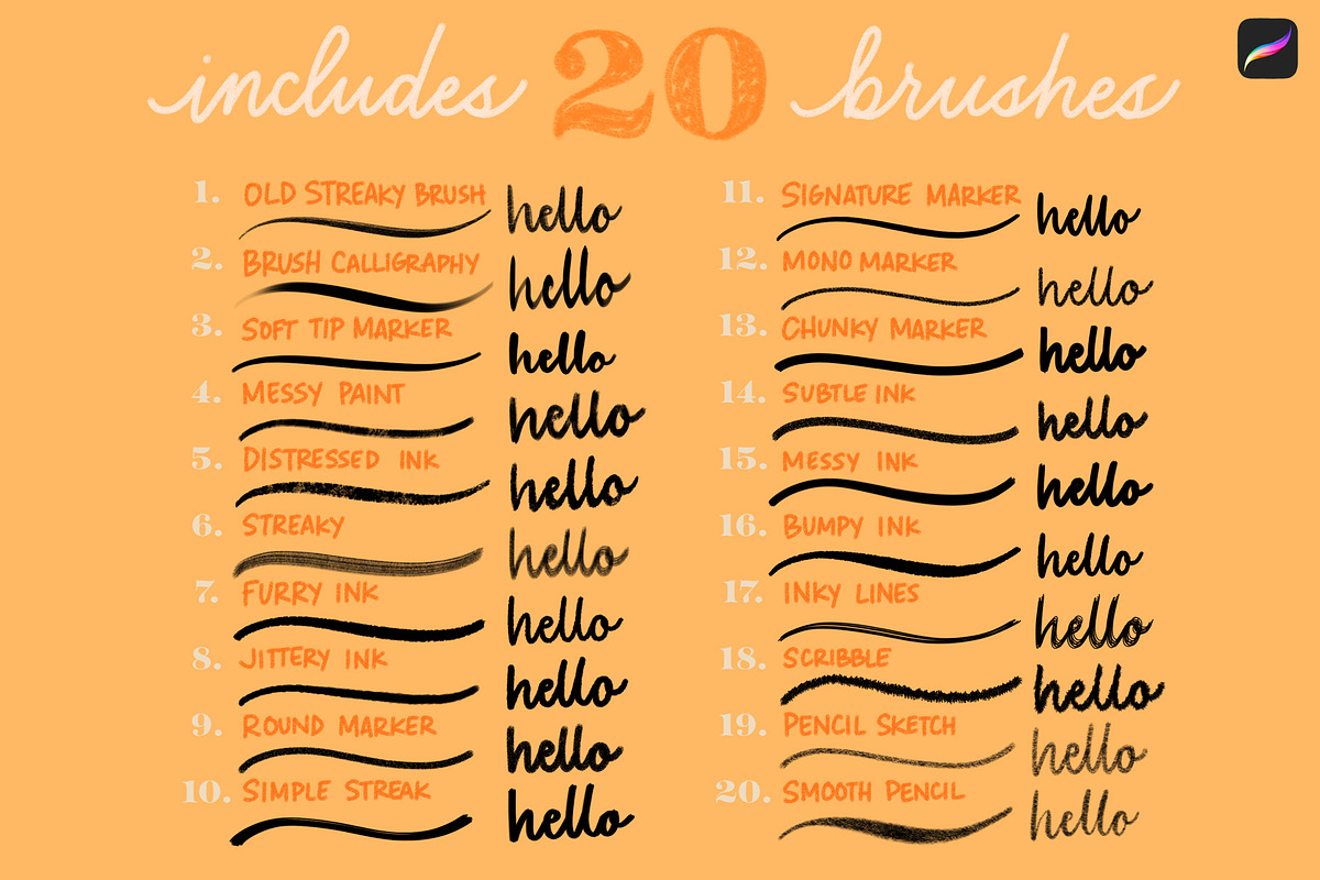 Font Lovers Lettering Brushes, a Brush Add-On by Every Tuesday (Photo 7 of 10)