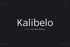 Kalibelo - Sans Serif Font