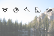 Camping icons, an Icon by brandcut (Thumbnail 3 of 4)