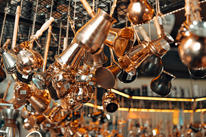 Metal turkish coffee pot