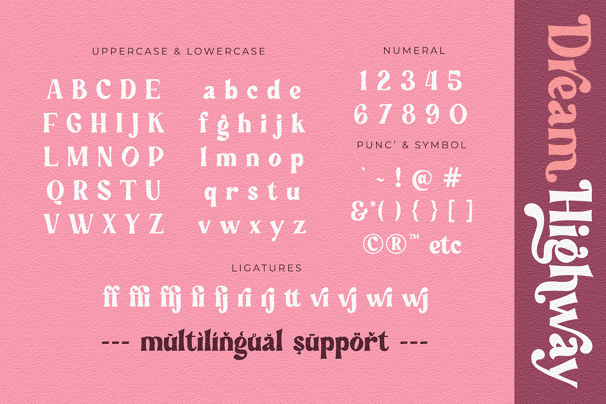 Dream Highway - Cute Serif Font, a Serif Font by Airotype (Photo 12 of 15)