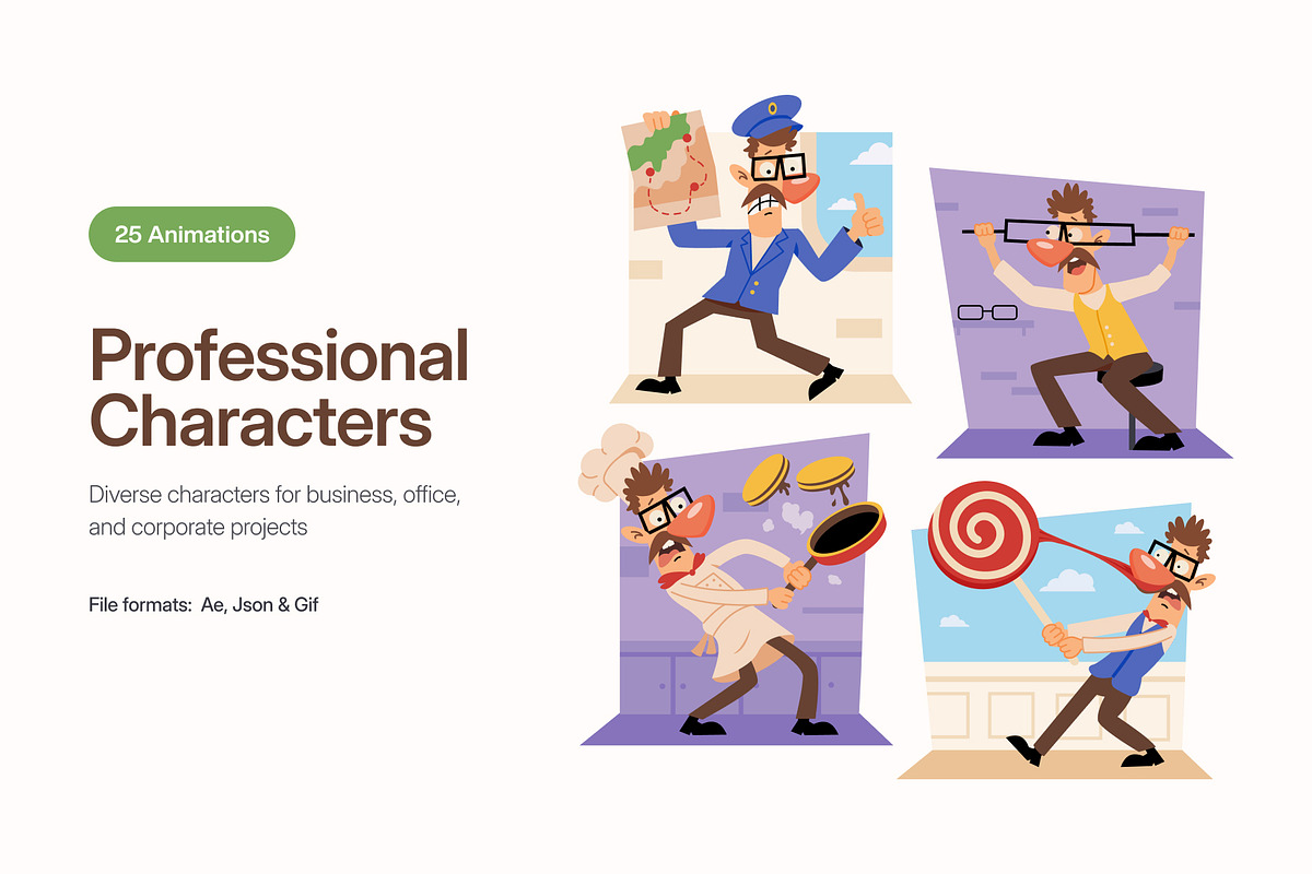 25Animated Professional Illustration, a Person Illustration by Prosymbols (Photo 1 of 4)