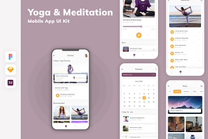 Yoga & Meditation Mobile App UI Kit