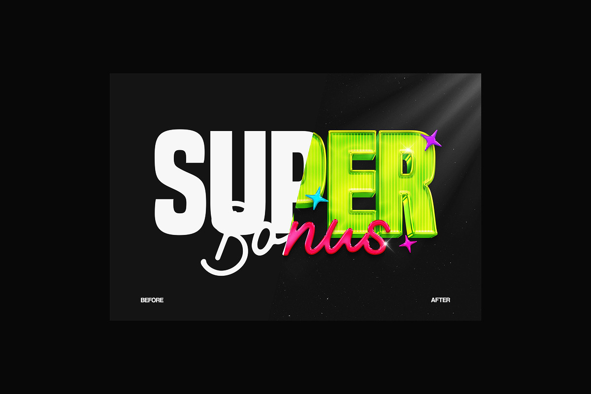 3D Grid Glossy Text Effect, a Layer Style Add-On by Matsero (Photo 3 of 4)