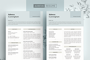 Simple Resume Template Cunningham, a Resume Template by AdeevaResume (Thumbnail 1 of 4)