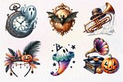 1920 Vintage Halloween Clipart, an Illustration by Dream Creation (Thumbnail 7 of 7)