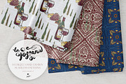 Tuscany Tiles Wine Seamless Patterns, a Pattern Graphic by KaramfilaS (Thumbnail 3 of 18)
