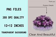Purple Christmas Garden Clipart Bund, an Illustration by SVGArt (Thumbnail 3 of 8)