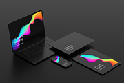 Black Devices Mockup Dark Theme Set, a Mac Mockup by Mockupdaddy (Thumbnail 5 of 22)