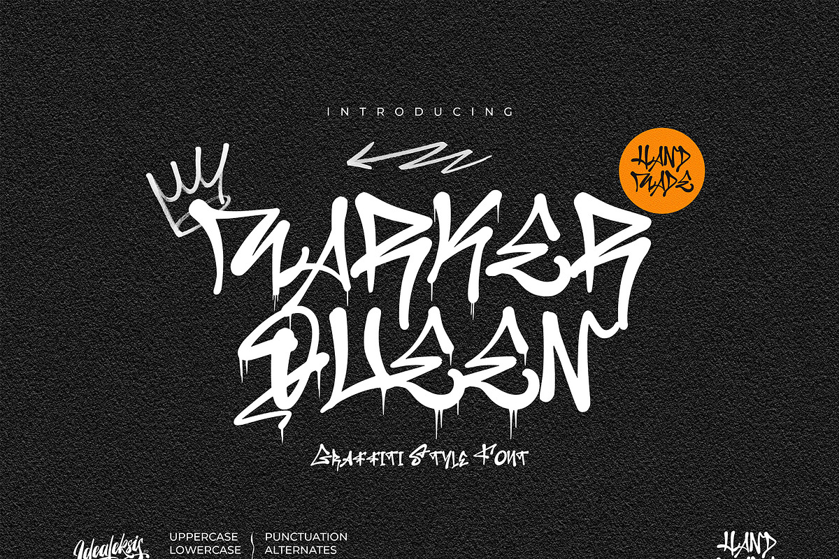 Marker Queen - Graffiti Display Font, a Font by Ideal Eksis (Photo 1 of 10)