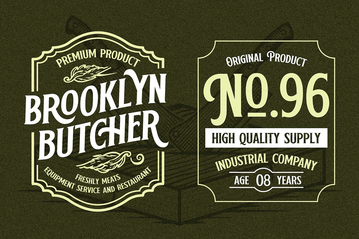 Bancher - Vintage Typeface, a Serif Font by Arterfak Project (Photo 7 of 15)