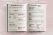 Yoga Progress Log Book, a Design Template by Book2bees (Thumbnail 5 of 5)