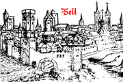 Zell, a Font by Proportional Lime (Thumbnail 1 of 3)
