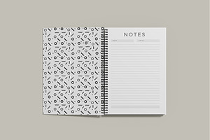 A5 Spiral Notebook Mockup