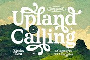 Upland Calling Display Serif, a Serif Font by timelesstype.co (Thumbnail 1 of 20)