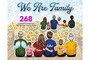 Family sitting Clipart PNG Custom, a Person Illustration by Podcliparts (Thumbnail 1 of 10)
