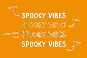 Spooky Vibes Cute Font