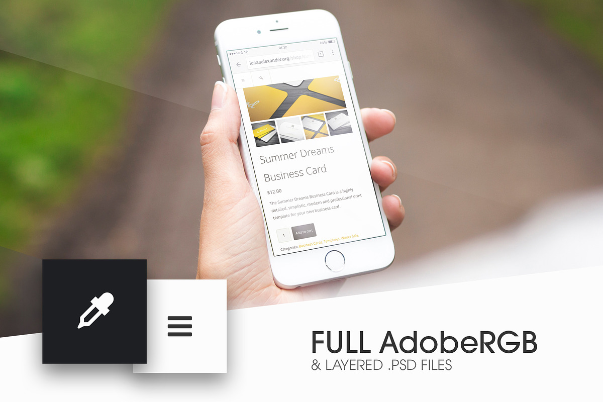 iPhone 6S Outdoor Mock-Ups, an iPhone Mockup by Lucas Alexander (Photo 4 of 5)