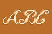 Cross Stitch Cursive Font, a Font by GG Design (Thumbnail 2 of 10)