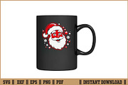 Santa Head Christmas Santa Face SVG, a Seasonal Illustration by Handy Arts Studio (Thumbnail 3 of 3)