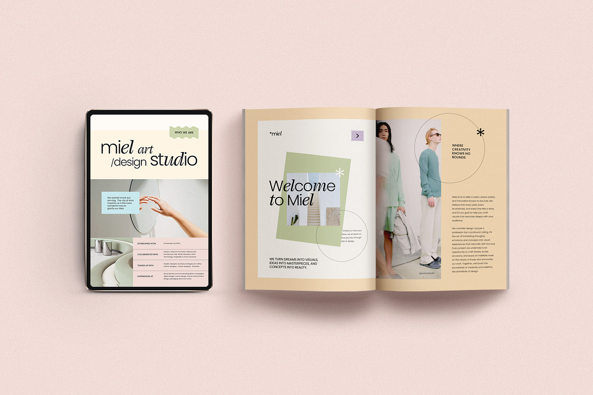 MIEL / Company Profile Ebook, a Marketing Template by Eviory (Photo 3 of 9)