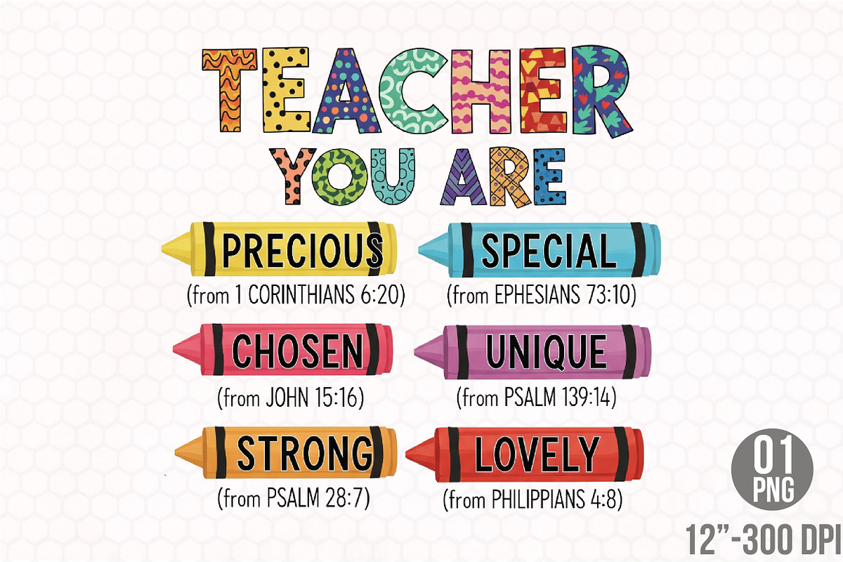 Teacher You Are Faith Crayon Clipart, an Illustration by Designking (Photo 1 of 4)