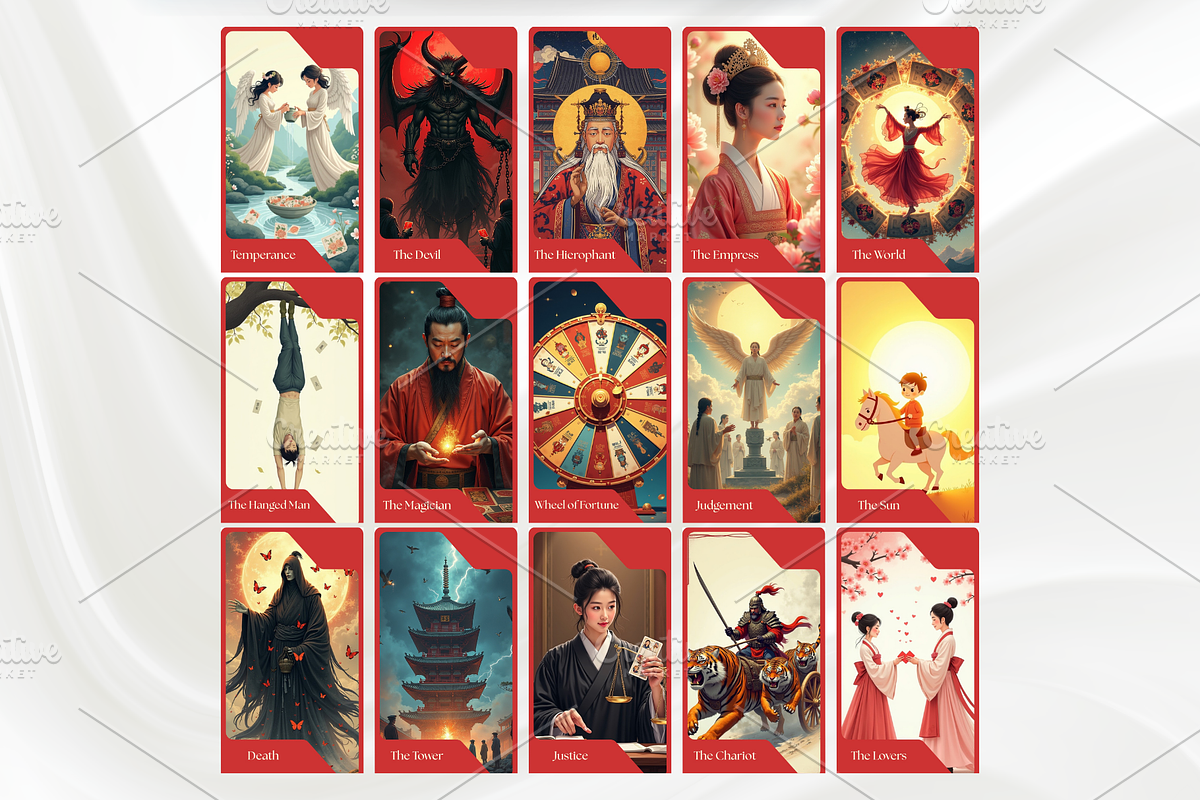 Korean Tarot Cards Deck, a Decorative Illustration by Mugio (Photo 2 of 4)