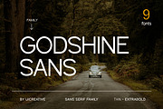 Godshine Sans Modern Sans Serif Font, a Sans Serif Font by UICreative (Thumbnail 1 of 13)