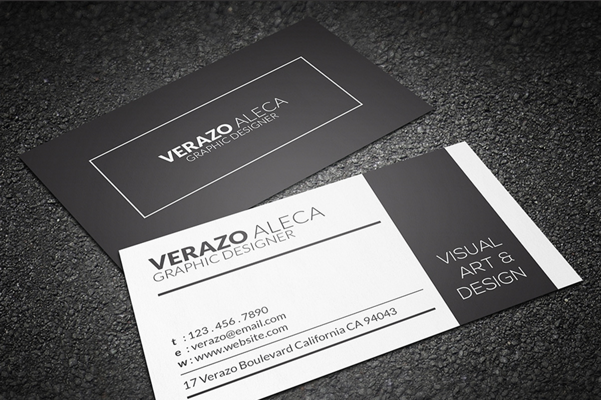 Clean Individual Business Card, a Business Card Template by Verazo (Photo 2 of 3)